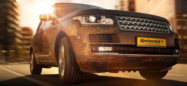 Range Rover with SUV tyres